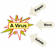 Processing a virus
